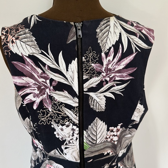 Portmans distressed size 12 black floral dress - Picture 12 of 16